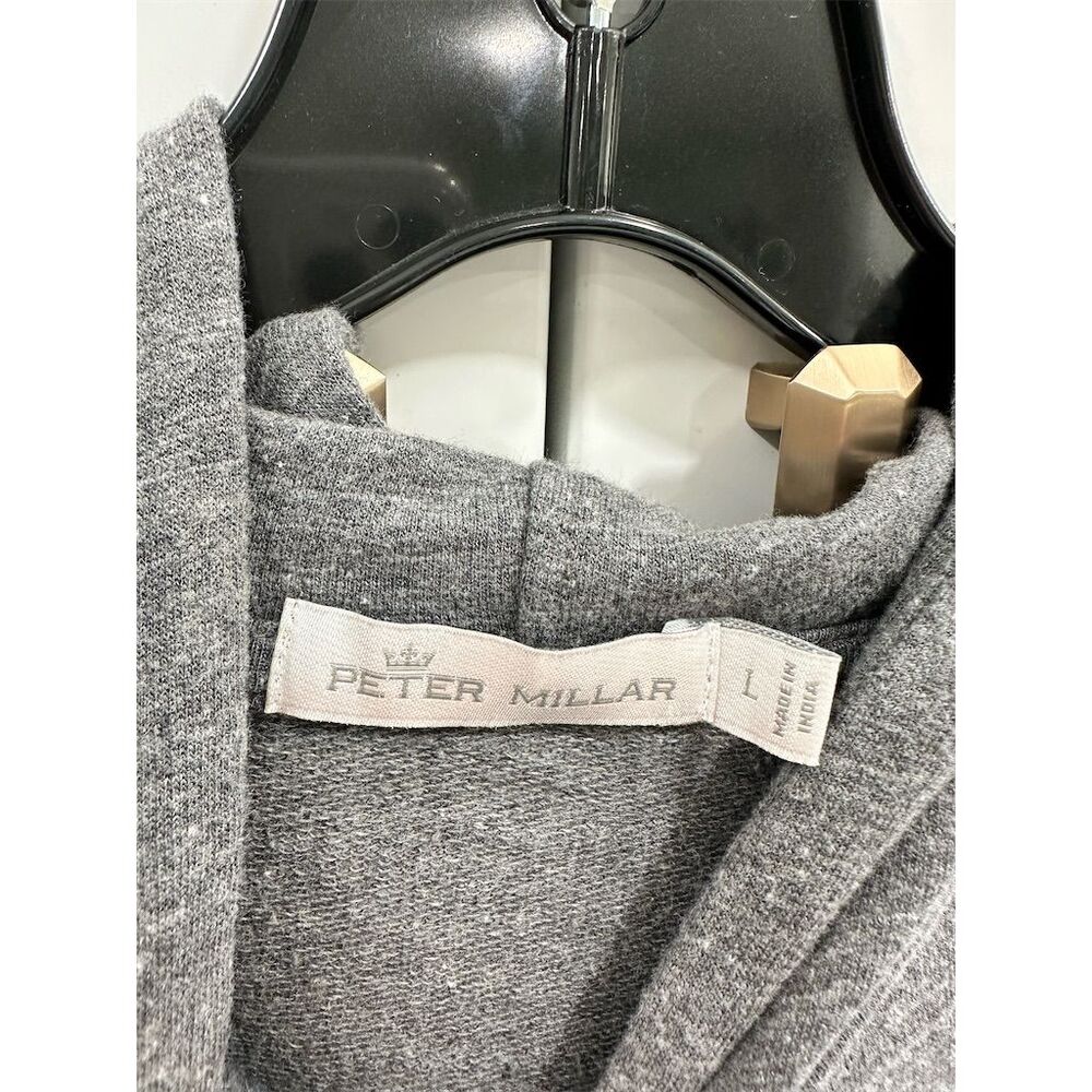 Peter Millar womens Gray Pullover Hoodie Sweatshirt Size‎ L Casual - Picture 2 of 5